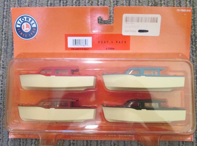 NEW Lionel 6-37834 Boat 4 Pack