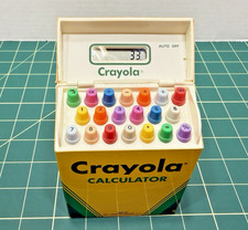 Vintage Crayola Crayon Box Calculator Advanced Concepts 1994 Tested Works RARE