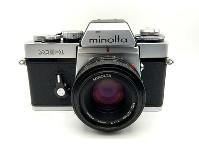 Minolta XE-1 + Minolta 50mm f/1.7 Kit Set Analog SLR 35mm Kamera Objektiv Body