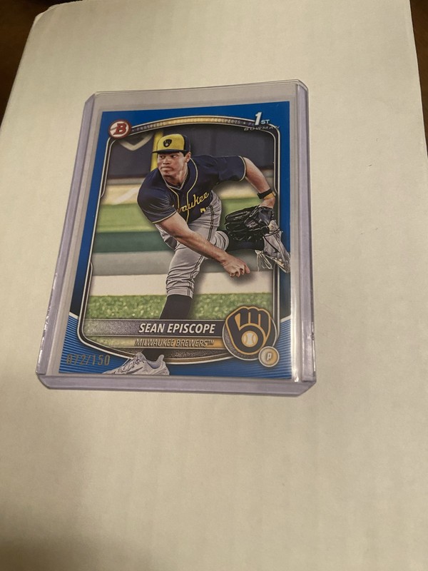 2025 Bowman Draft - Chrome Sean Episcope #BDC-149 Blue Refractor /150 (RC)