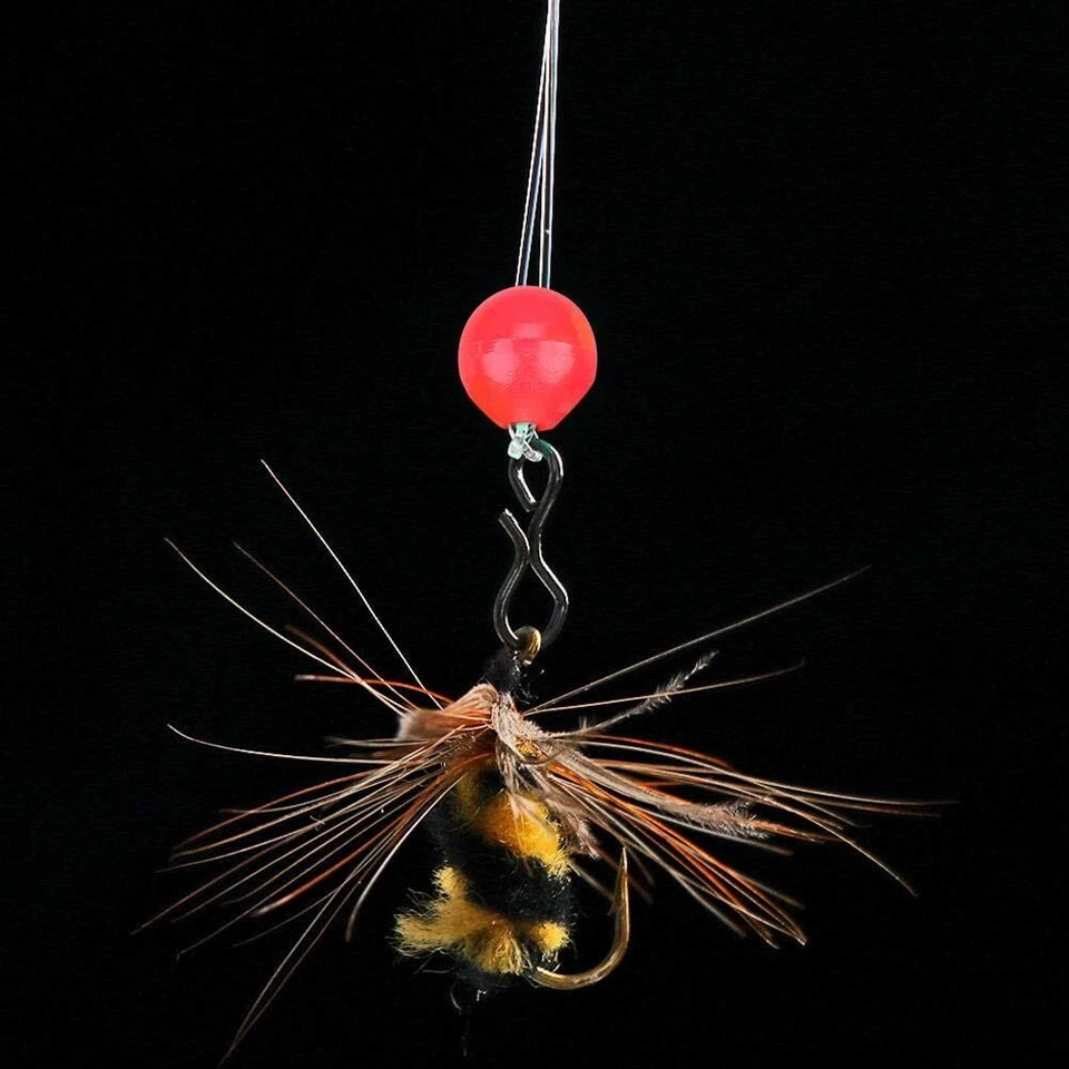 1000 cuentas de pesca de 5 mm cuentas surtidas flotador redondo brillo plataforma de pesca cuentas huevos Foto 4 de 4