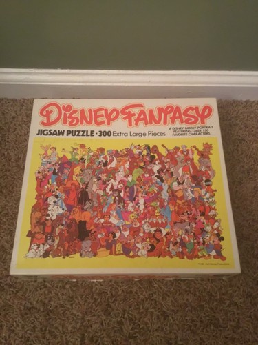 Vintage 1981 Whitman Disney Fantasy Characters 300 Piece Puzzle Missing 2 Pieces - Picture 7 of 12