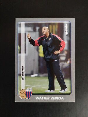 FIGURINE FOOTBALLERS PANINI 2008/09 CATANIA ZENGA n 80 NEW WITH VELINA