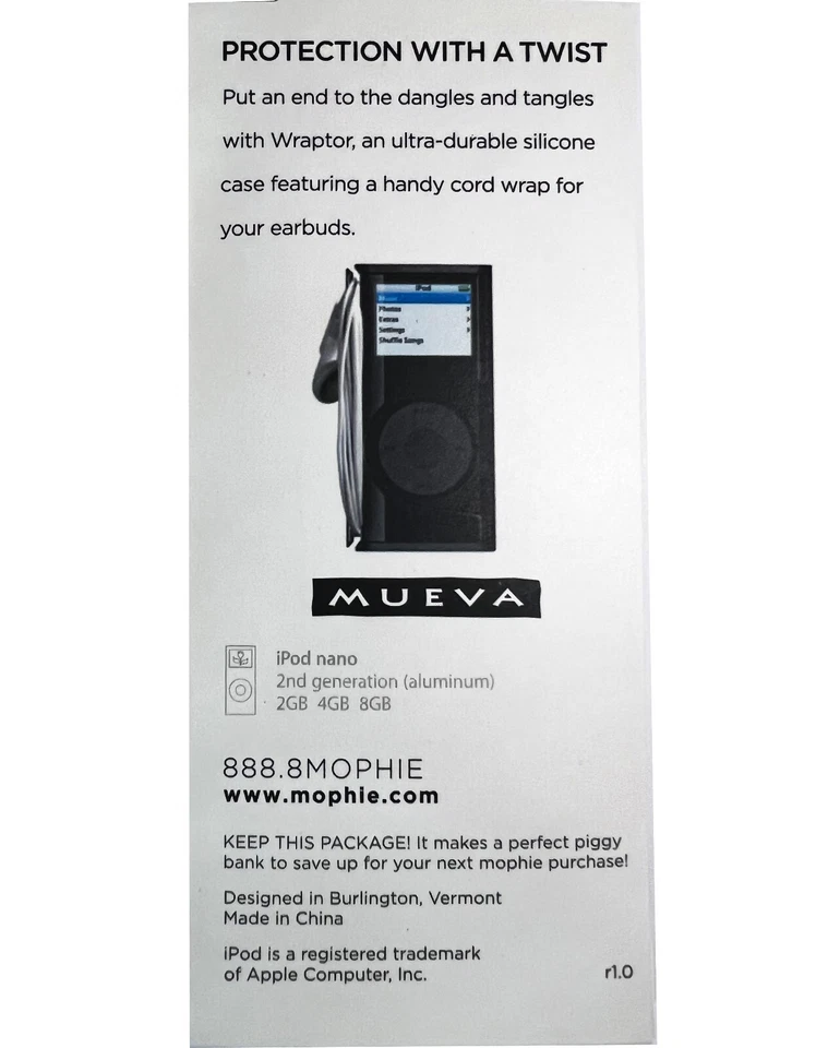 Wraptor Rubberized Silicon Skin Cover Case for iPod Nano 2nd Generation 2GB 4GB - Image 3 of 4