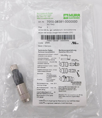 Murrelektronik socket 7000-08381-0000000 new original packaging