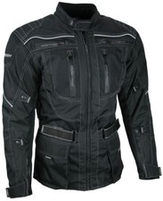 Enduro Motorrad Jacke Motorradjacke Textil schwarz Gr. M L XL XXL 3XL