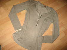 Key Largo Designer Sommer Shirt hellbeige Rundhals GR 40 42 /L Emblem top Zust