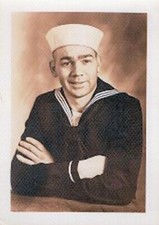 Vintage WWII Photograph of Sailor in Uniform Military