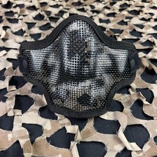 NEW Valken 2G Wire Mesh Tactical Airsoft Mask - Black Skull