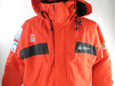 ダウンジャケット PONANT POLAR EXPEDITION 赤 フード付き