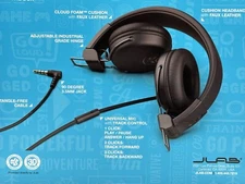JLab Audio Studio Wired On-Ear Headphones - Black