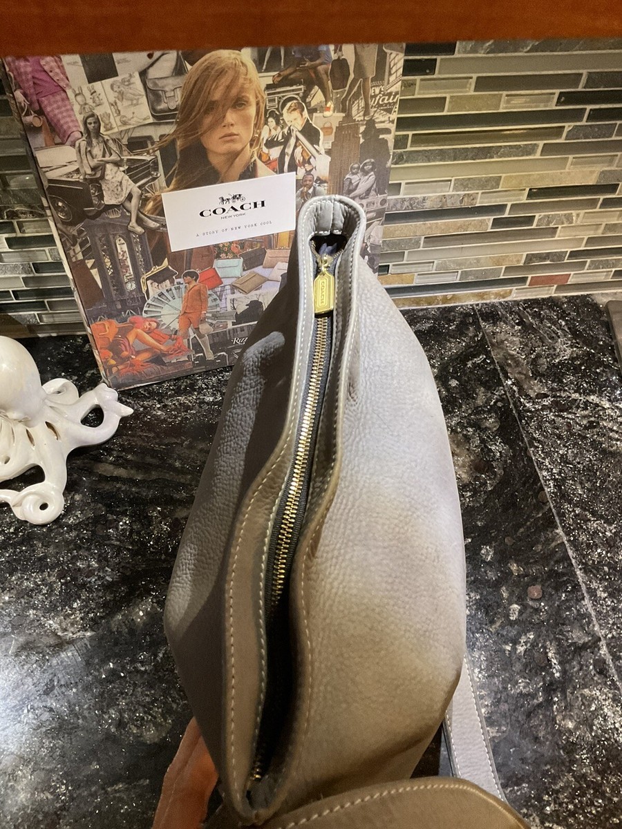 バッグ Vintage Coach Bucket Bag Nubuc XL Olive COACH Vintage Sonoma Drawstring Nubuck Green Leather Luxury