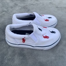 Polo Ralph Lauren Keaton Allover Pony Slip-On Sneaker Toddler Size 7 Shoe
