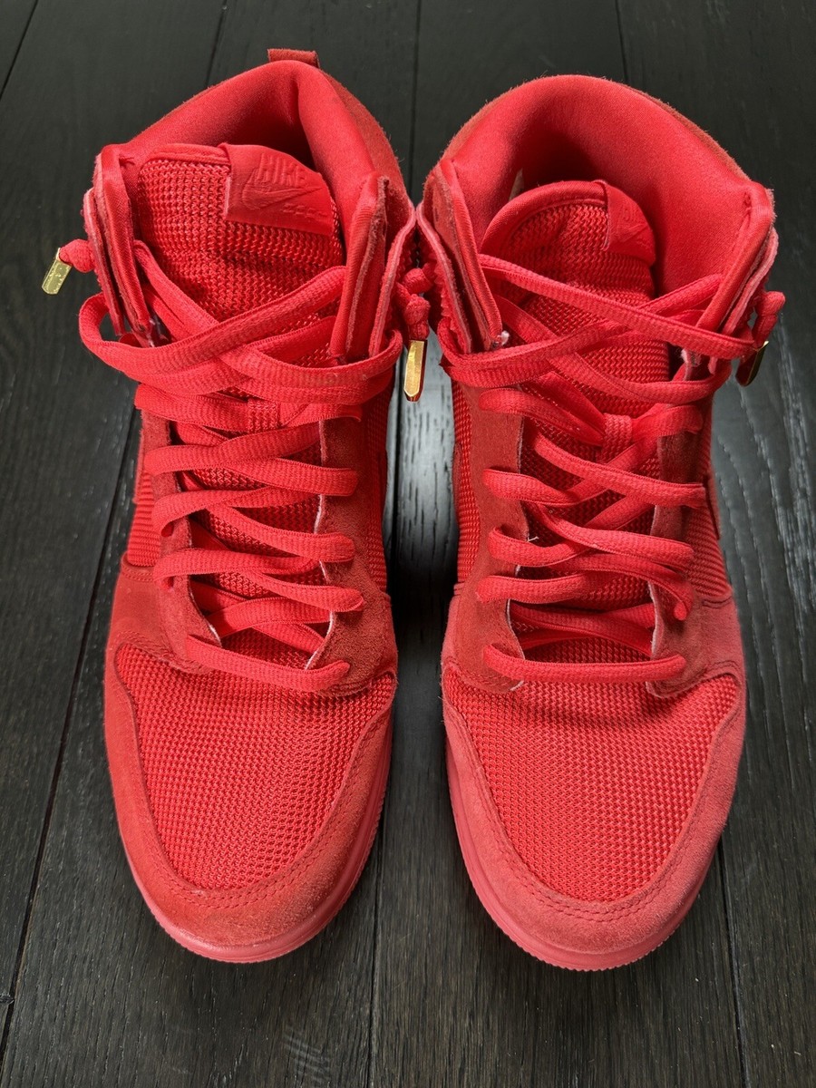 Nike Dunk Hi CMFT Premium 'Red October' Size 11.5 705433-601 VNDS+