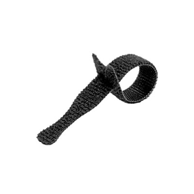 Rip-Tie Y-08-IPL-BK Rip-Tie Lite Cable Tie, 10 Pack, Black, 1/2  Wide x 8  Long