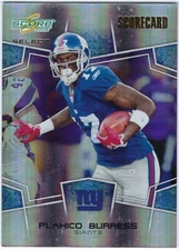 2008 Score Select Scorecard Plaxico Burress 100/100 New York Giants #205