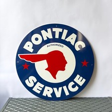 Vintage Pontiac Service American Classic Car Sign 19.7 50cm