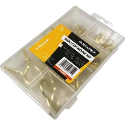 Toolzone 50 Stck. Sortiert Zum Selbermachen Werkstatt Hardware Aufbewahrung Tasse Haken Set Kit 