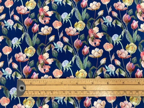 Floral Cotton Poplin Fabric Wide Lightweight Summer Dressmaking Material - Picture 39 of 115