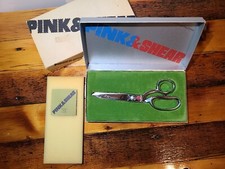 PINK  SHEAR / JOY By REX CUTLERY Combo Pinking  Straight Cut Shears VINTAGE