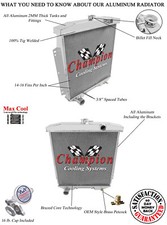 Sz Champion 4 Row Radiator For 1954 - 1956 Ford Customline Police Interceptor Sz Champion 4 Row Radiator For 1954 - 1956 Ford Customline Police Interceptor