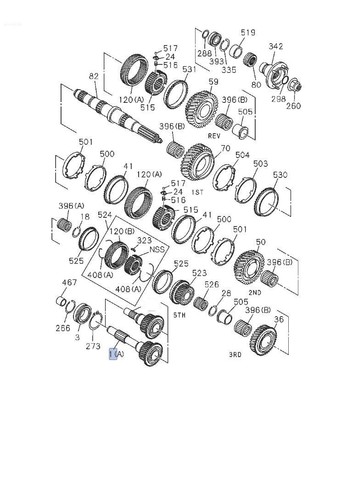 Mainshaft Top Gear Transmission for ISUZU NPR NQR 14T MYY5 8972529240 8972529241 - Bild 2 von 10