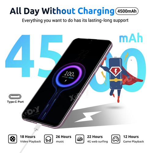 PHONE 2025 Android Cheap Cell Phone Unlocked Smartphone Dual SIM Quad Core GPS - Picture 23 of 31