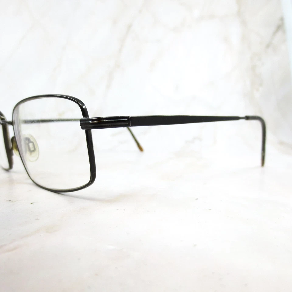 Flexon Eyeglasses Frame Autoflex 66 Men's Black Chrome Square Half Rim 54-18-140 - Image 2 of 4