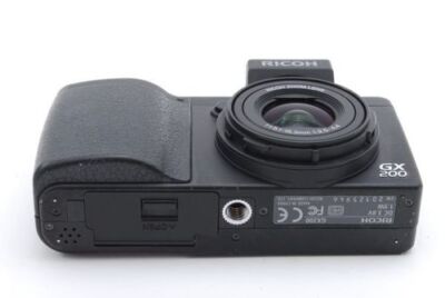 Ricoh GX200 12.1MP Compact Digital Camera Color Black With Battery