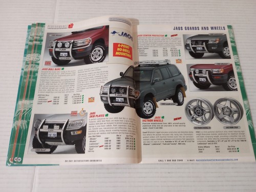 Toyota Performance Products Catalog #20T Fall Winter 1998 Parts And Accessories