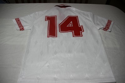 Vintage Fußballtrikot Sevilla F.C Puymer Größe XL Werbung
