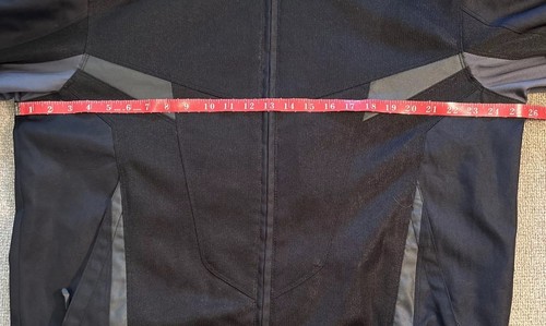 Castle X Racewear Motorcycle Jacket Black Gray Full Zip Reflective Armour XL - Picture 10 of 15