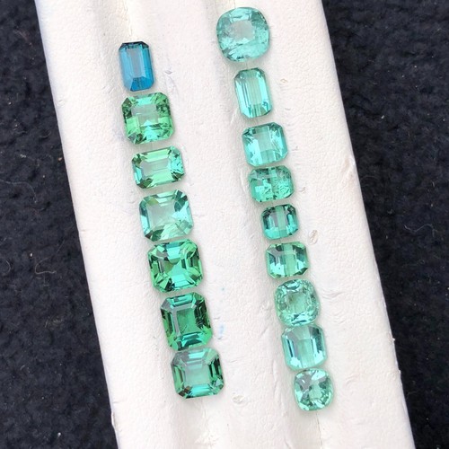 10 CT Natural Faceted Greenish blue Tourmaline loose Gemstone from Afghanistan - Picture 4 of 21