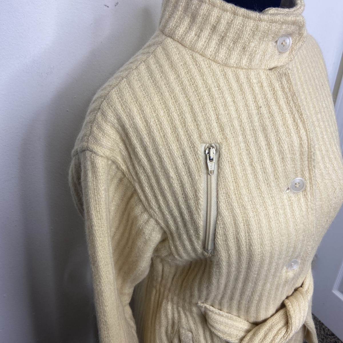 Vintage Sevilla Wool Overcoat Lined Hipster 70s 60s Mock Vintage Sevilla Wool Overcoat Lined Hipster 70s 60s Mock