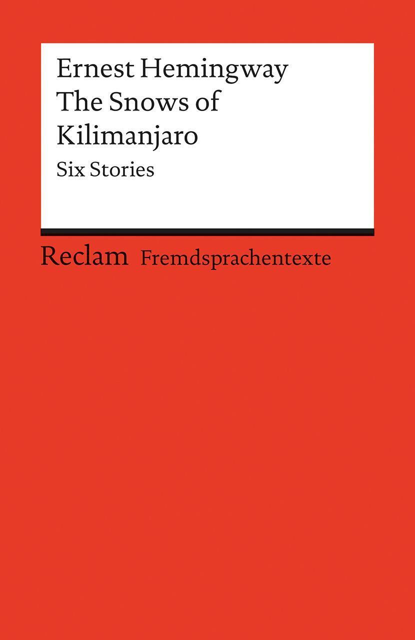 Thumbnail - The Snows Of Kilimanjaro Six Stories Ernest Hemingway Taschenbuch 176