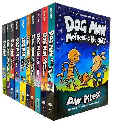 Adventures of Dog Man x 10 Books Collection Set Pack by Dav Pilkey BRAND NEW