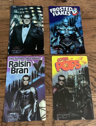 KELLOGG'S LENTICULAR CLOONEY BATMAN & ROBIN 1997 CANADA SET OF 4