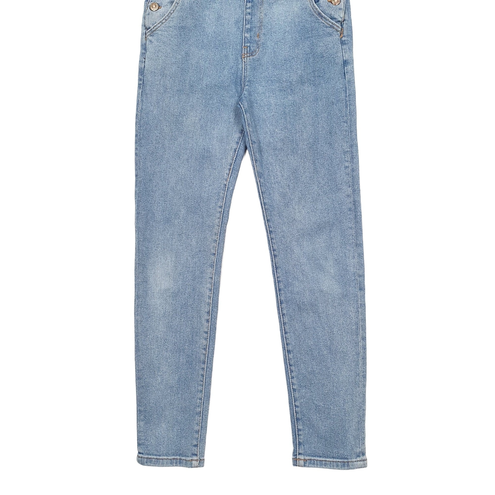 MNG Dungaree Trousers Cotton Blue Womens  8 image 3