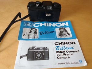 CHINON Bellami 35mm Film Camera 35/2.8 Lens. Excellent Tested Vintage Camera