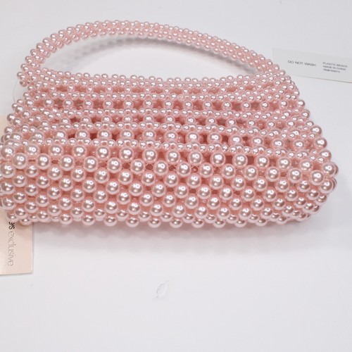AQUA Borsa da donna rosa con perline al dettaglio $98 - Foto 10 di 11