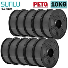 10KG SUNLU PETG Gray 3D Printer Filament 1.75mm PETG Gray Consumables 10 Rolls