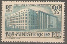 France - 1939 P.T.T. Orphans Fund Sg636 MNH ( Cat. �29.00p )       