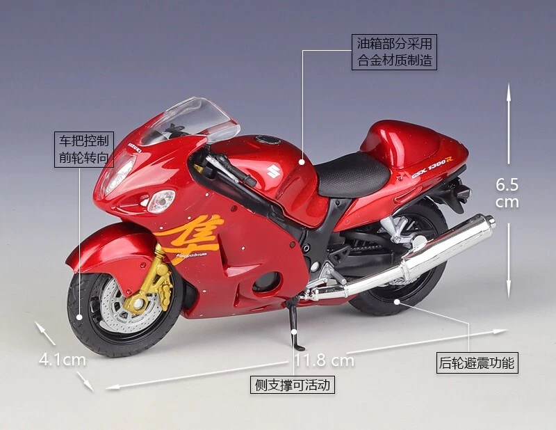 1:18 Welly Suzuki Hayabusa Motorcycle Bike Model New in Box - Image 2 of 4