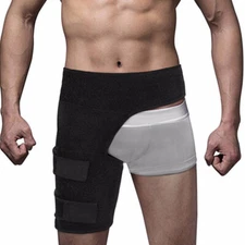 Hip Brace - Compression Groin Support Wrap for Sciatica Pain Relief Thigh Belt