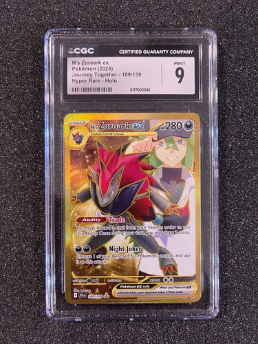 N's Zoroark ex graded CGC 9 for sale on eBay