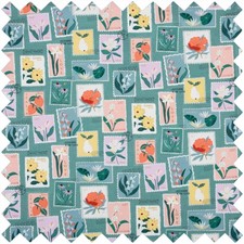 HobbyGift Craft Bag (L): Drawstring: Embroidered Stamps - Storage - Gifts Sewing