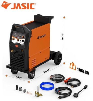 JASIC MIG250 5 IN 1 Multi-Process Welder 115V/230V Welding Machine w/Mobile Cart