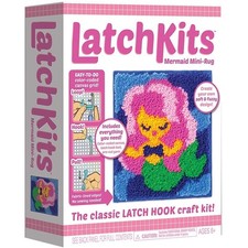 Playmonster LATCHKITS MERMAID Mini Rug Latch Hook NEW