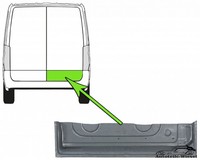 Reparaturblech TüR Verzinkt Rechts FüR Ford Transit E T Tourneo 85-00