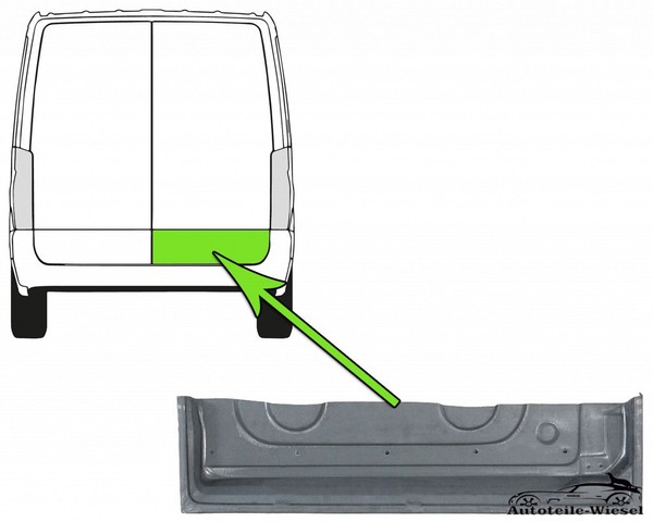 Reparaturblech TüR Verzinkt Rechts FüR Ford Transit E T Tourneo 85-00-image